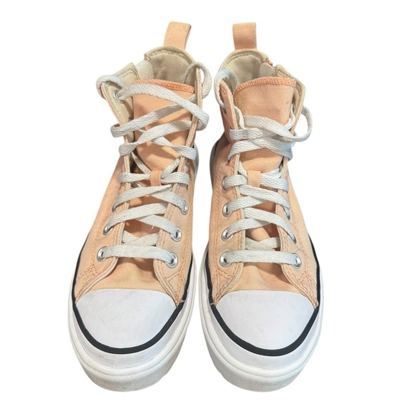 Converse Chuck Lugged Lift Hi Platform Sneaker Coral Peach Canvas Big Girls 4 - Picture 7 of 12
